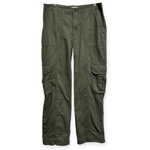 Abercrombie & Fitch High Rise Wide Leg Relaxed Fit Cargo Pants 31/12R